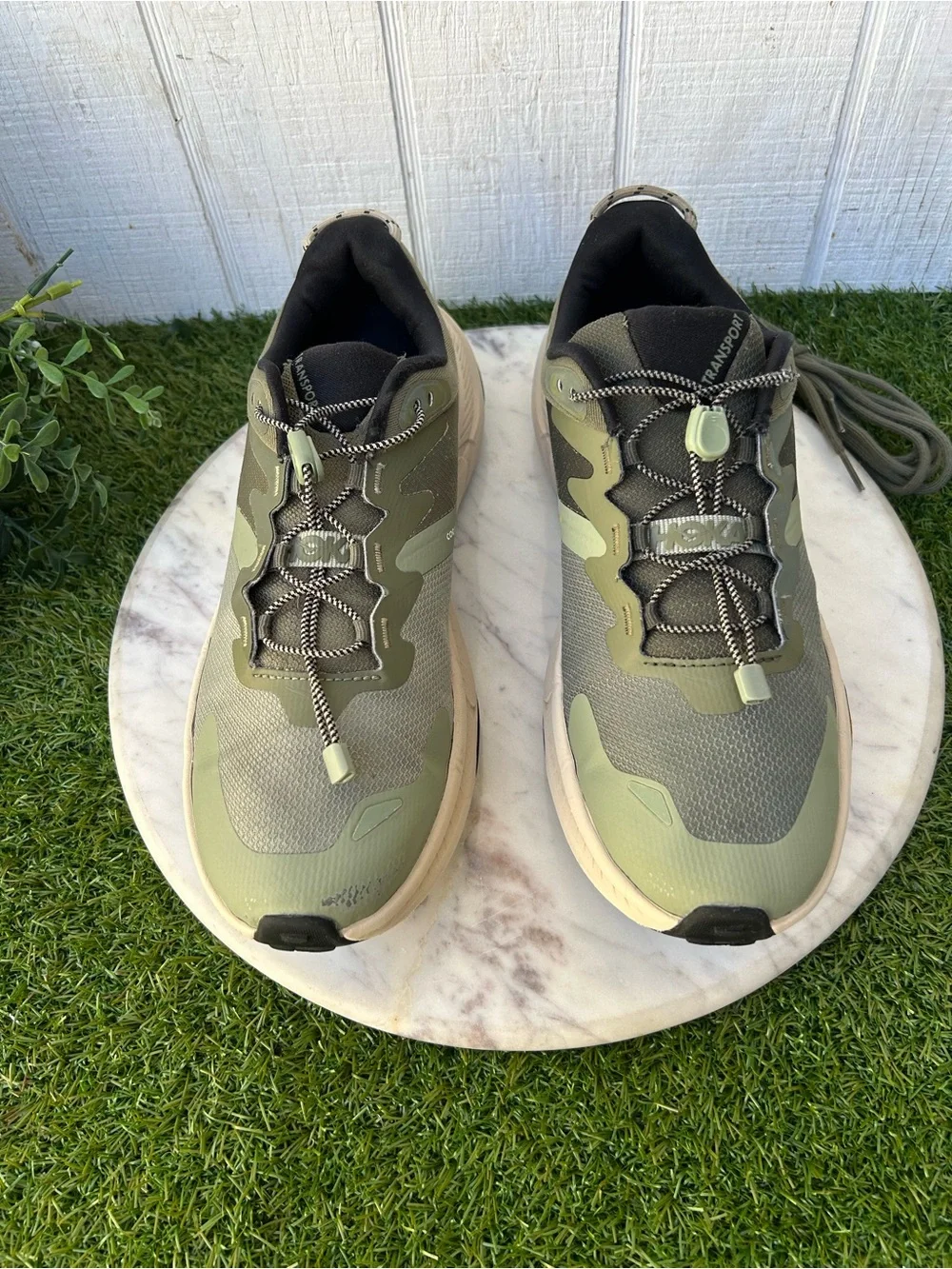 HOKA TRANSPORT SEA MOSS/EUCALYPTUS - MENS size 9.5 D gently used $150